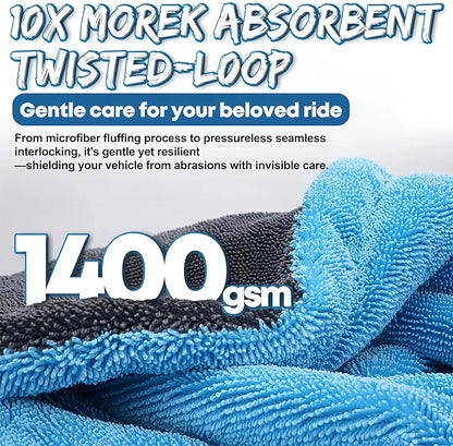 Microfiber Car Wash Towel Large Car Quick Drying Cloth Super Absorbent Car Window Cleaning Towel Thicken Car Detailing Rags