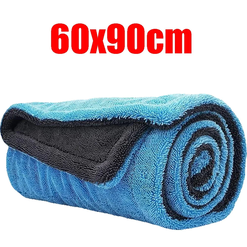 Motivra Ultra-Dry Microfiber Car Towel 2.0 - 48”x24”, Dual Sided Microfiber, 1400GSM